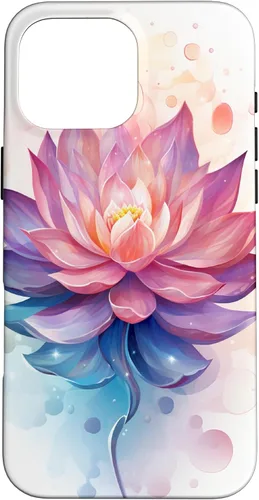 Miniatura 19 de Funda para iPhone 14 Pro Max Lotus Flower Symbol of Beauty and Spirituality Illustration Case