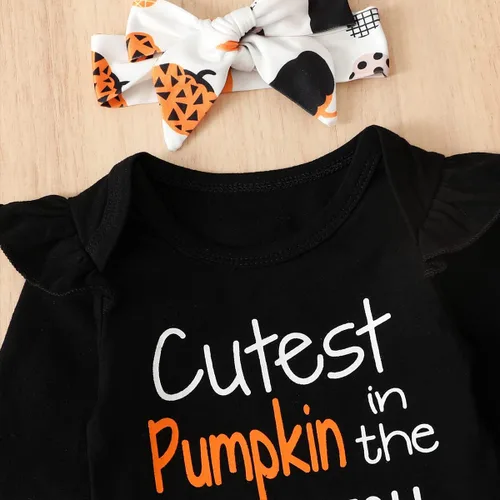 Miniatura 4 de BIRTHDAY SHARK Traje de Acción de Gracias para bebé niña traje de Acción de Gracias calabaza más linda en el parche ropa para niña