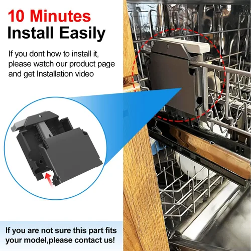 Miniatura 6 de Ajustador de escurridor de lavavajillas W10195372 W10195373 mejorado carcasa izquierda derecha para Whirlpool WDT730PAHZ0 WDT750SAHZ0 partes