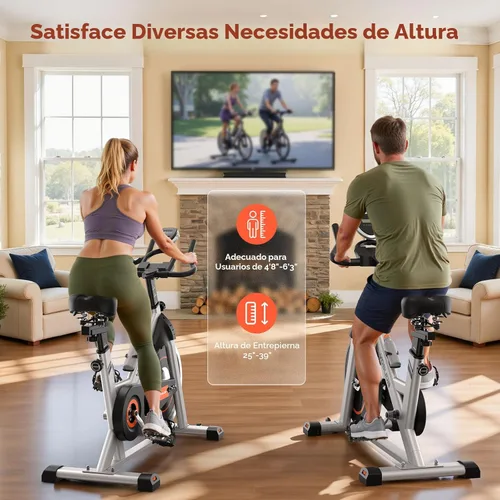 Miniatura 8 de YOSUDA Exercise Bike, Brake Pad Stationary Bike for Home with Exclusive App, Magnetic Indoor Cycling Bike with 300 lb Weight Capacity, Low Noise