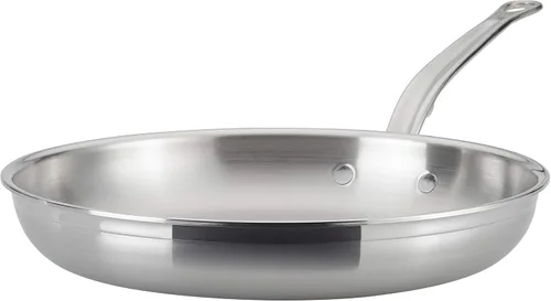 Hestan ProBond Forged - Sartén para freír de acero inoxidable profesional con recubrimiento, de 12.5 pulgadas, compatible con inducción