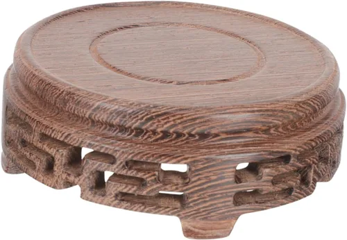 Miniatura 3 de DECHOUS Soporte de exhibición para taza de té, soporte de maceta para el hogar, maceta de madera, escritorio, 4 uds