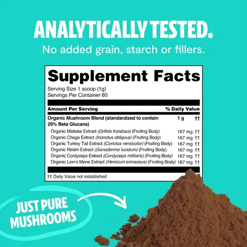 Miniatura 6 de FreshCap Mushrooms Paquete energético (polvo Cordyceps y polvo complejo de hongos definitivo)