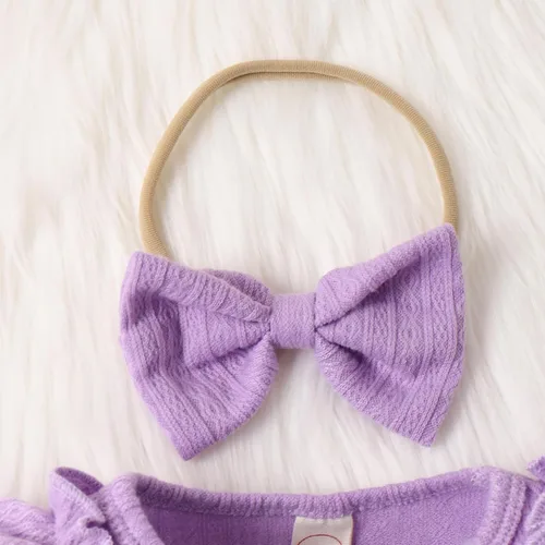 Miniatura 3 de Yccutest Mameluco de manga larga para bebé recién nacido, con volantes, para otoño e invierno