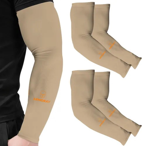 Miniatura 157 de ARMORAY - Mangas de brazo para hombres o mujeres; para cubrir tatuajes; de enfriamiento, para practicar deportes, básquetbol, golf, fútbol