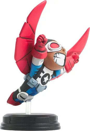 Miniatura 4 de Diamond Select Toys Marvel Animated Series: La estatua del halcón, Multicolor
