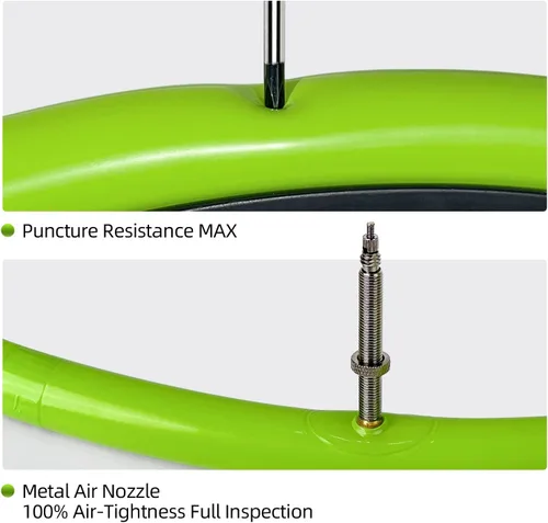 Miniatura 5 de 1/4-Pack TPU Inner Tubes 700x18-32c 700c Inner Tubes with Removable Core Ultralight 38g 45/60/80mm Metal Presta Valve