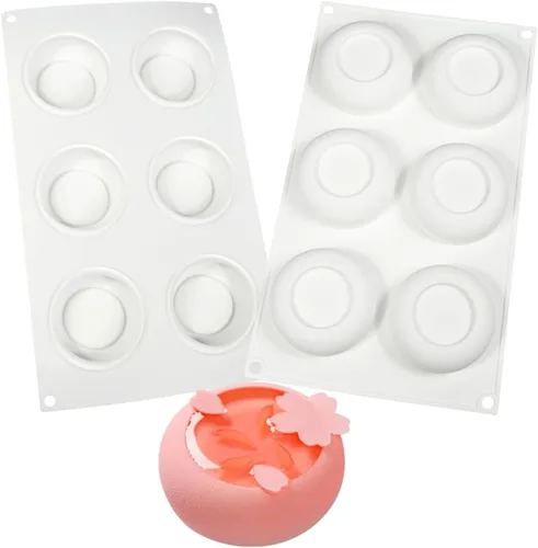 Miniatura 6 de mostsom Molde de silicona para mousse, molde de mousse de forma redonda, molde de silicona para tartas, herramienta para hornear, postre