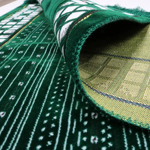 Miniatura 6 de Modefa Alfombra de oración islámica turca, alfombra de terciopelo fina y ligera, alfombra de oración musulmana suave, Janamaz, regalo de Ramadán