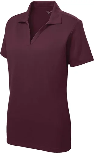 Dri-Equip Racer - Blusa de malla tipo polo de manga corta para mujer desde talla XS hasta 4XL