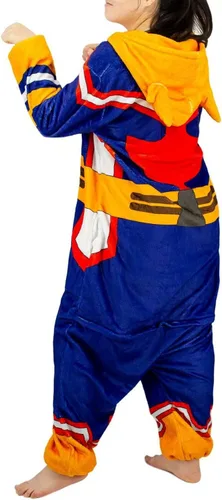 Miniatura 4 de Kuberas My Hero Academia All Might Pajamas Anime Jumpsuit Zipper Footed Cosplay Costume Unisex