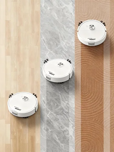 Miniatura 4 de Mini robot aspirador automático de perfil bajo silencioso limpiador de piso de succión fuerte para dormitorio habitación de niños apartamento pequeño