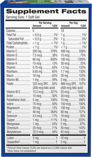 Miniatura 2 de PreserVision AREDS 2 + Multivitamínico, marca #1 recomendada por el oftalmólogo, vitamina ocular 2 en 1 con luteína, zeaxantina, zinc y vitamina C