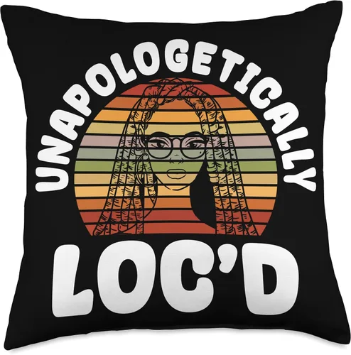 Miniatura 5 de Locs Afro Dreadlocks Love Beauty Hair Loc'd Up Afro Hair - Almohada negra de niña africana americana, 16 x 16 pulgadas, multicolor