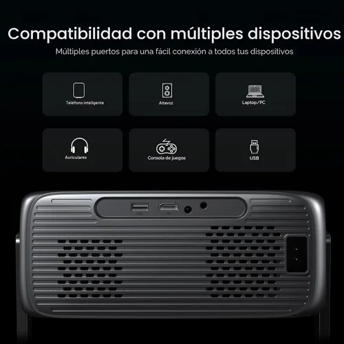 Miniatura 9 de Proyector para exteriores de Google TV con licencia oficial ANSI 2000 4K Full HD, proyector inteligente con WiFi y Bluetooth