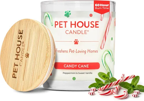 Miniatura 25 de One Fur All, Pet House - Vela 100 % cera de soja, eliminador de olores de mascotas para el hogar, velas aromáticas, no tóxicas y ecológicas