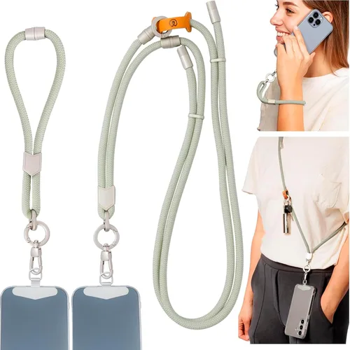 Miniatura 12 de Pulpo - Cordón antirrobo 2 en 1 para teléfono y correa de muñeca para iPhone y Android, correa ajustable para teléfono celular y correa universal