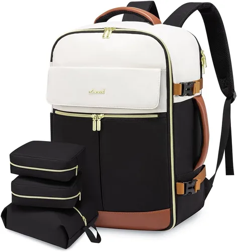 Miniatura 18 de LOVEVOOK - Mochila de Mano, Mochila de Viaje de 40L para Mujer con 3 Cubos de Embalaje, Mochilas de viaje