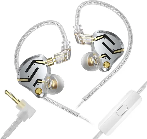 Miniatura 11 de KZ ZS10 Pro X - Auriculares para juegos, monitor intrauditivo KZ, monitor de oído mejorado 4BA 1DD con cable, auriculares IEM multicontrolador