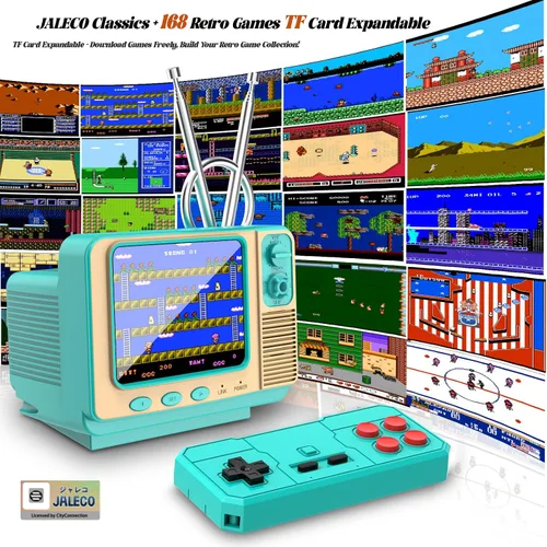 Miniatura 2 de Consola de Juegos Portátil Retro - GV300S 42 JALECO+168 Juegos Clásicos Estilo Mini TV con Pantalla IPS de 3.0 Pulgadas, Función de Guardado, Admite