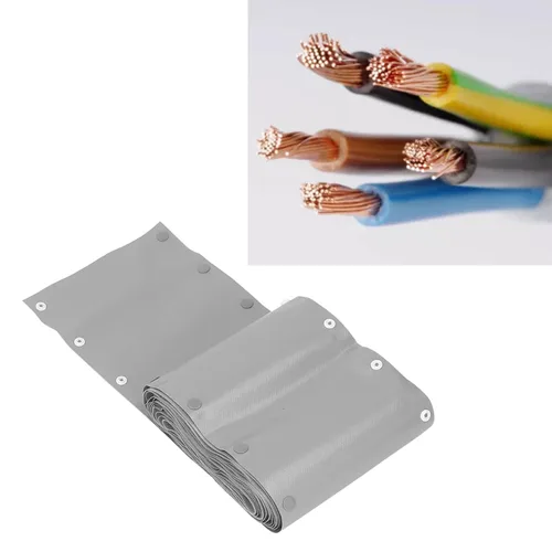 Miniatura 3 de Protector de cable, resistente al fuego PVC y POM Protector de cable reutilizable ignífugo para robots industriales (5M)