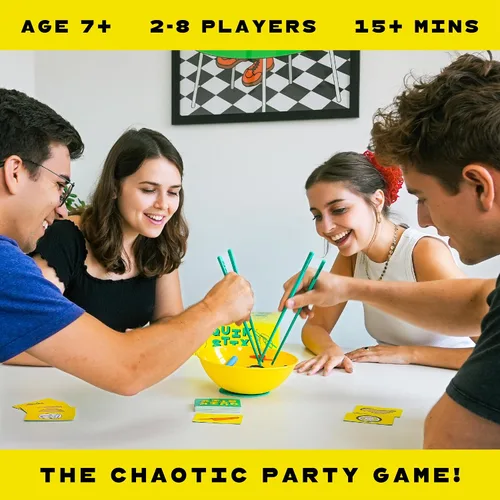 Miniatura 2 de Lucky Egg Quik Stix - Juego de habilidades, divertidos juegos familiares para niños y adultos, mayores de 7 años, 2 a 8 jugadores, juegos de mesa