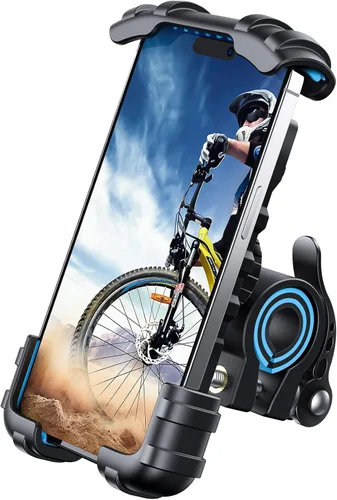 Miniatura 11 de Lamicall - Soporte de teléfono para bicicleta, soporte para teléfono celular, abrazadera para manubrio de bicicleta, clip para teléfono 11 Pro Max
