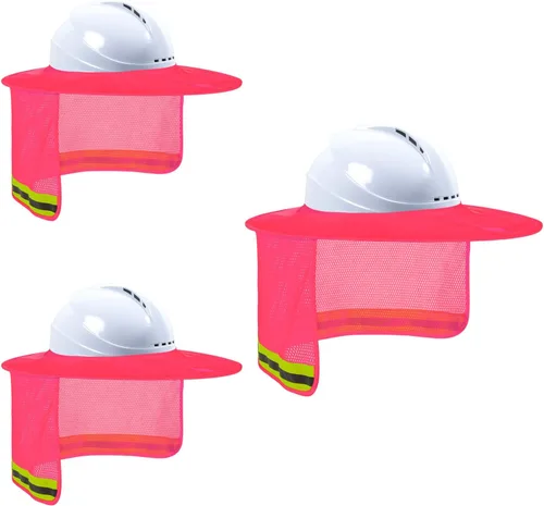 Miniatura 7 de Parasol para Casco Duro, Visera de Alta Visibilidad con Protección para el Cuello con Tira Reflectante, Accesorios para Casco Duro, Visera Completa