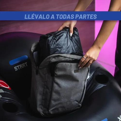 Miniatura 6 de Silla de juego inflable para niños y adolescentes con portavasos y bolsillos laterales - Estas sillas de tipo «puf» de aire para juegos para niños