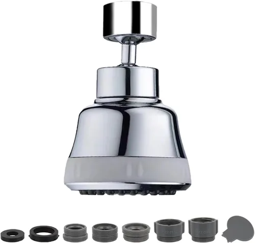 Miniatura 10 de Accesorio rociador de grifo aireador, reemplazo de la cabeza del grifo de cocina con 4 modos de pulverización, extensor de grifo giratorio de 360°