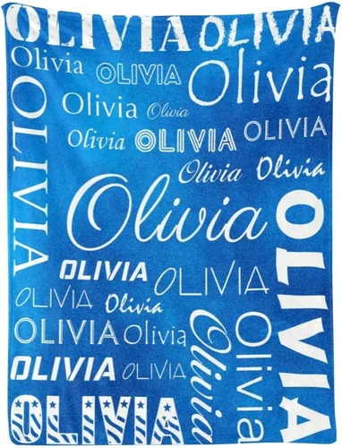 Miniatura 8 de Manta de bebé personalizada con nombre, manta personalizada con nombre, manta personalizada para adultos, niños, cumpleaños, Navidad, Día