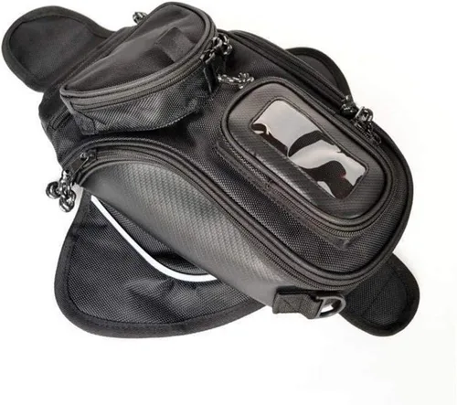 Miniatura 3 de Bolsa de tanque de imán fuerte para motocicleta, bolsa de navegación, almacenamiento portátil, pantalla táctil transparente, bolsa de almacenamiento