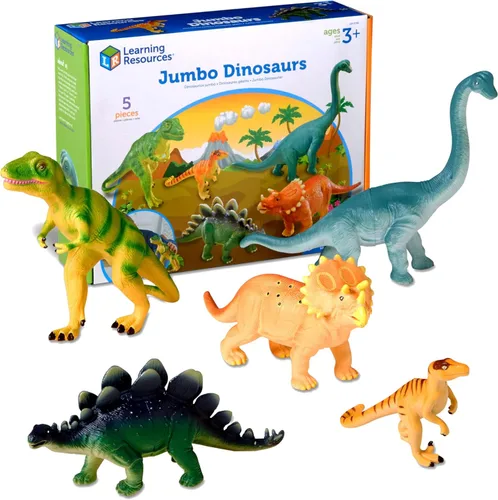 Miniatura 8 de Learning Resources Dinosaurios gigantes, mamás y bebés, juguetes de dinosaurios para niños, figuras de dinosaurios grandes, figuras para niños