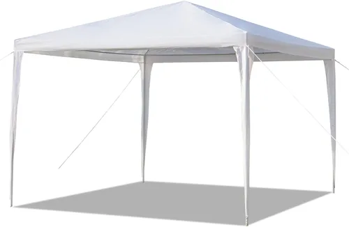 Tienda de campaña instantánea de 10 x 10 pies para fiestas, carpa para exteriores, refugio impermeable y portátil con tela de polietileno, tubos de