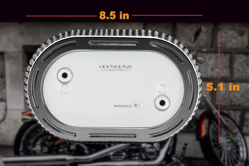 Miniatura 6 de Reemplazo 29400267 Filtro de Aire para Motocicleta Compatible con Touring '17 y posteriores, Softail M8 '18 y posteriores, Motor Equipado con 114