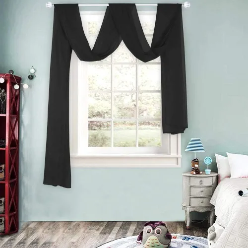 Miniatura 18 de HUTO Cenefas de cortina de gasa transparente blanca para habitación de niñas, bufandas de gasa suave para boda, fiesta, toldo, cama, 216 extra largas