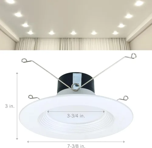 Miniatura 6 de Armacost Lighting Retrofit - Focos empotrables inteligentes LED RGB+WW para remodelación, paquete de 4