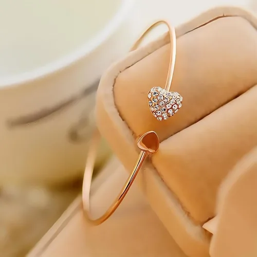 Miniatura 6 de ASHMITA Brazalete de oro rosa para mujer, pulsera de perlas de concha ajustable