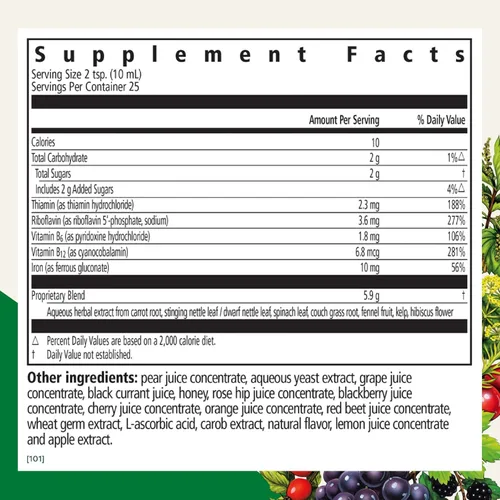 Miniatura 2 de Floradix Hierro y hierbas - Suplemento líquido a base de hierbas para apoyo energético - Suplemento de hierro con vitamina C y complejo de vitamina
