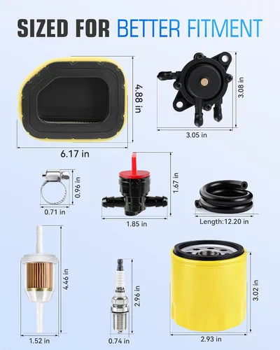 Miniatura 4 de 32 083 03-S Filtro de aire 52 050 02-S Filtro de aceite para Kohler SV710 SV715 SV720 SV730 SV735 SV810 SV820 SV840 Kit de motor de cortacésped