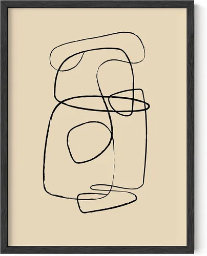 Miniatura 16 de HAUS AND HUES Póster de arte abstracto negro, impresión de pared abstracta negra, arte geométrico, decoración de arte abstracto, decoración de pared