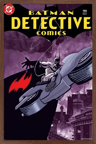 Trends International DC Comics Batman - Póster de Batman Detective Comics #792 Versión enmarcada de caoba