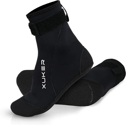 Miniatura 10 de XUKER Calcetines de agua de neopreno de 0.118 in, calcetines de voleibol de playa a prueba de arena, calcetines de buceo para deportes acuáticos al