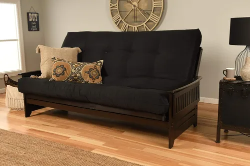 Miniatura 3 de Kodiak Furniture Phoenix Futon Set, Suede Black, Queen