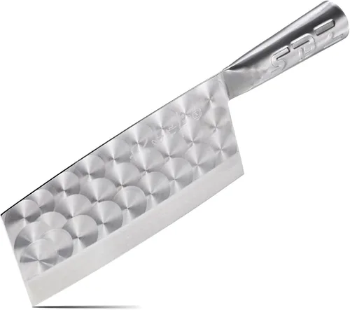 Miniatura 10 de SHI BA ZI ZUO Cuchillo de acero inoxidable resistente para cortar huesos caseros