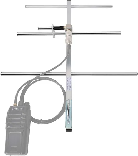 Miniatura 6 de HYS Yagi Antena con 3 elementos, UHF 400-470Mhz Antena de techo al aire libre para Yaesu Motorola Kenwood Midland Radio móvil Transceptor Repetidor