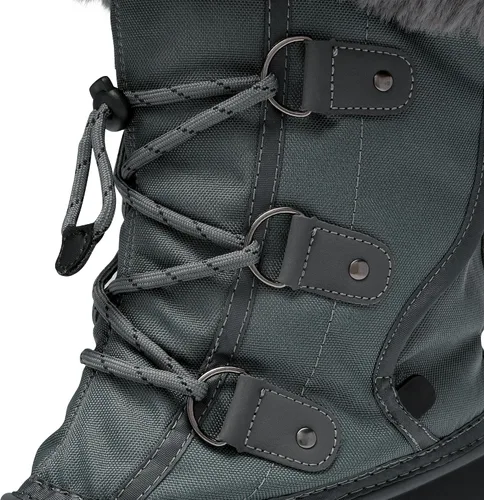 Miniatura 6 de DREAM PAIRS Botas de nieve de invierno para mujer, con cordones, impermeables, aisladas, botas de pato a media pantorrilla con forro de piel