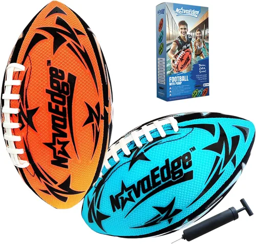 Miniatura 11 de Hydro Water Football - 9.25-Inch Mesh Outer with Rubber Bladder for All Ages - Pool, Lake, Beach Play Textured Grip with Real Laces Includes