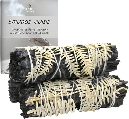 Miniatura 24 de SOUL STICKS Paquete de 3 barras de salvia blanca floral con flores para limpiar el hogar, meditación, yoga, curación y manchas, California de origen