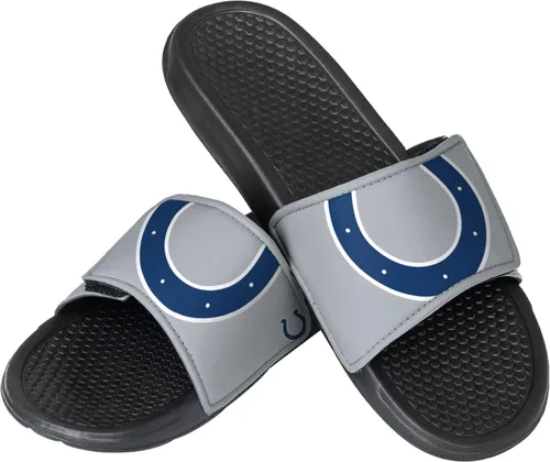 Miniatura 19 de FOCO mens NFL Team Cropped Big Logo Shower Sport Slide Flip Flop Sandals